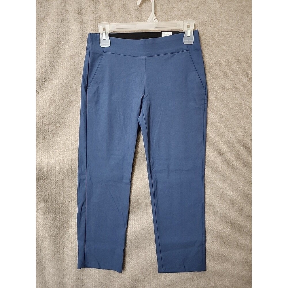 Simply Vera Wang Capri Pants Womens XS Blue Pull On Straight Ultra Stretch NEW - Picture 2 of 10